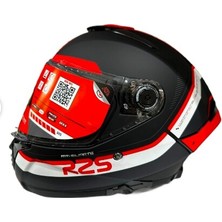 mt Thunder 4 Sv R25 B5 Şeffaf Vizör Kask Kırmızı Mat Siyah
