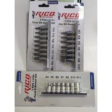 ALWAYSSPEED Rico 1/4 72 Diş Cırcır Kolu 1/4 Lokmalı Torx - Allen - E Diş Iç Torx Lokma Takımı Seti 23 Parça