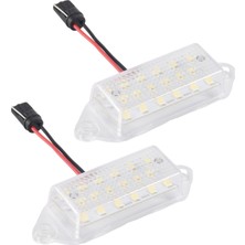 Gorgeous Mitsubishi Lancer x Evo 2003-2017 Için 2 Adet 18SMD Beyaz LED Işık (Yurt Dışından)