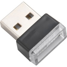 Gorgeous USB LED Araç Işığı Araç Içi USB Atmosfer Işığı Fişi Buz Mavisi (Yurt Dışından)