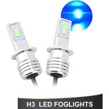 Gorgeous Adet H3 LED Sis Farı Ampul Dönüşüm Kiti Mavi Drl Lamba 8000K 110W (Yurt Dışından)