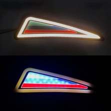 Gorgeous 12V Evrensel LED Dönüş Sinyali Çamurluk Yan Işık Trimleri (Yurt Dışından)