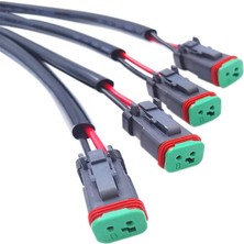 Gorgeous 2 Lead 3 In1 Deutsch Çift Çıkışlı Dt Dtm Dişi Konnektör Adaptörleri (Yurt Dışından)