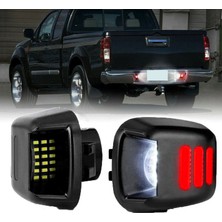 Gorgeous Nissan Navara D40 Için 2 Adet Kırmızı Tüp Smd LED Plaka Işığı (Yurt Dışından)