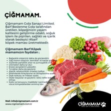 Çiğmamam Kırmızı Etli Tahılsız Köpek Barf Maması 20 kg 740 gr