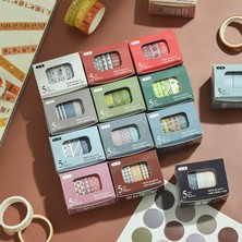 Bifeng Shop No.11 Stili 5pcsbox Washi Bant Seti Japon Kağıt Planlayıcısı Maskeleme Bandı Etiketler Yapışkan Bantlar Çıkartmalar Dekoratif Kırtasiye Tasarımcısı Bant (Yurt Dışından)
