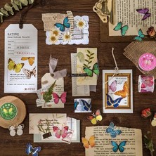 Bifeng Shop F Stili Vintage Kelebek Washi Bantlar Karalama Defteri Diy El Sanatları Planlamacılar Hediye Paketleme Için Geniş Renkli Dekoratif Maskeleme Kağıt Bant (Yurt Dışından)