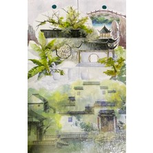 Bifeng Shop Zemin Stili Washi Bant 2 M Rulo Özel Yağ Manzara Japon Kağıt Dekoratif Çıkartmalar Şerit Okul Kırtasiye Malzemeleri (Yurt Dışından)