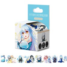 Bifeng Shop Shilaimu Tarzı 4CMX5M Japon Animasyon Maskeleme Muslukları Washi Bant Etiketler Scrapbooking Anime Severler Otaku Kültür Sevimli Kırtasiye (Yurt Dışından)