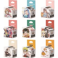 Bifeng Shop Shilaimu Tarzı 4CMX5M Japon Animasyon Maskeleme Muslukları Washi Bant Etiketler Scrapbooking Anime Severler Otaku Kültür Sevimli Kırtasiye (Yurt Dışından)