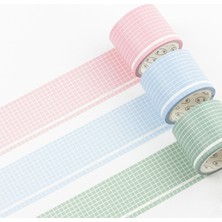 Bifeng Shop D Stili Renkli Izgara Serisi Washi Bant Yapışkan Bant Dıy Scrapbooking Sticker Etiket Maskeleme Bandı Öğrenci Kırtasiye Hediye (Yurt Dışından)
