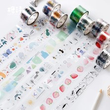 Bifeng Shop No.8 Stili Harika Dünya Serisi Dekoratif Yapışkan Bant Pet Maskeleme Washi Bant Dıy Scrapbooking Etiket Etiket Japon Kırtasiye (Yurt Dışından)