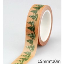 Bifeng Shop O Tarzı Yenı 1 Adet Dekoratif Noel ve Cadılar Bayramı Washi Bant Seti Pirinç Kağıdı Dıy Scrapbooking Yapışkan Maskeleme Bandı 1.5 cm * 10 M Kırtasiye (Yurt Dışından)