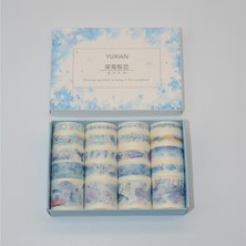 Bifeng Shop W Stili S Beden Washi Bant Seti Okyanus Çıkartmaları Scrapbooking Retro Maskeleme Yıkama Bantları Çiçek Washitape Fita Adesiva Adhesiva Decorativa (Yurt Dışından)