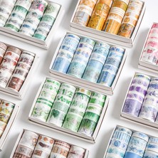 Bifeng Shop W Stili S Beden Washi Bant Seti Okyanus Çıkartmaları Scrapbooking Retro Maskeleme Yıkama Bantları Çiçek Washitape Fita Adesiva Adhesiva Decorativa (Yurt Dışından)