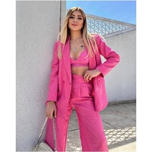 Maestro Pembe Keten Takım