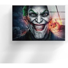 Myphotostation Joker Temperli Cam Duvar Tablosu