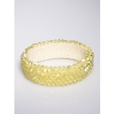 Preciosa Perlband Light Yellow Inci Bileklik