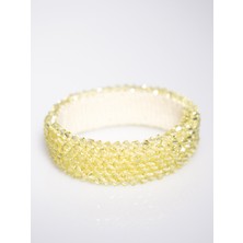 Preciosa Perlband Light Yellow Inci Bileklik