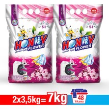 Honey Flower Toz Deterjan Honey Flower 3,5 kg x 2 Enzim Gücü Ferahlğı Beyazlar ve Renkliler Için