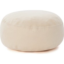 Nui Yoga Ekru Meditasyon Minderi 33 cm Çap 10 mm Kalınlıkta 4 Adet Set ile Rahat Kullanım