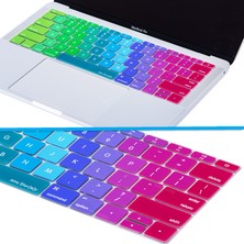 McStorey Laptop Macbook Pro Klavye Kılıf US(ABD) İngilizce Baskılı A1534 A1708 ile Uyumlu Dazzle