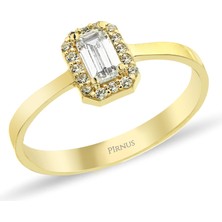 Pirnus Diamond - Yüzük - 14 Ayar Altın - Gramı : 1.29