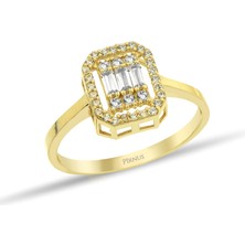 Pirnus Diamond - Yüzük - 14 Ayar Altın - Gramı : 1.71