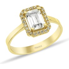 Pirnus Diamond - Yüzük - 14 Ayar Altın - Gramı : 1.70