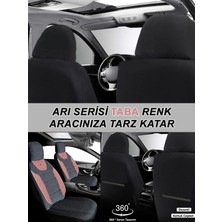 Kurra Store Alfa Romeo 75  Uyumlu Arı Desen Oto Koltuk Araba Kılıfı Taba Model