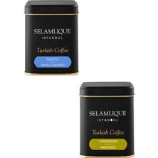 Selamlique 125 gr Damla Sakızlı Türk Kahvesi + 125 gr Kakuleli Türk Kahvesi