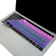 McStorey Macbook Pro Klavye Kılıfı Türkçe Q Baskı A1706 A1989 A2159 A1707 A1990 ile Uyumlu Ombre