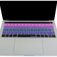 McStorey Macbook Pro Klavye Kılıfı Türkçe Q Baskı A1706 A1989 A2159 A1707 A1990 ile Uyumlu Ombre