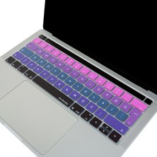 McStorey Macbook Pro Klavye Kılıfı Türkçe Q Baskı A1706 A1989 A2159 A1707 A1990 ile Uyumlu Ombre