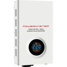 Powermaster SLIM-1000 Otomatik Voltaj Kombi Regülatörü 220V Ev Tipi Regülatör 220 Volt 1000 Watt