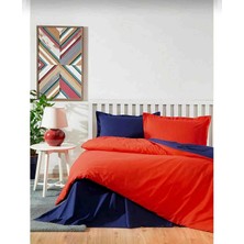 Özdilek Çift Kişilik Nevresim Takımı ( Kırmızı Lacivert )