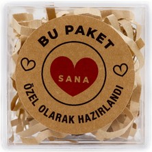 Repro Design Bu Paket Sana Özel Olarak Hazırlandı Baskılı 4 cm Yuvarlak Kraft Etiket No:16