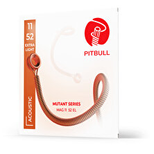 Pitbull Strings Mutant Seri Coated Kararmaya Karşı Dayanıklı Akustik Gitar Teli Takım Mag