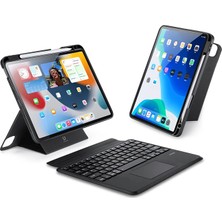 Ason Plus Dux Ducis iPad Pro 12.9 Dk Series Kablosuz Bluetooth Klavye Touchpad Kılıf