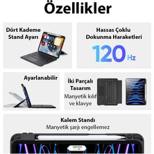 Ason Plus Dux Ducis iPad Pro 12.9 Dk Series Kablosuz Bluetooth Klavye Touchpad Kılıf