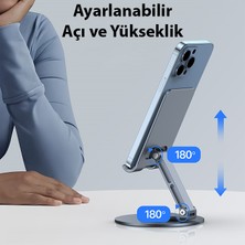 Ason Plus Dux Ducis Es Series Alüminyum Alaşımlı 360° Dönebilen Katlanır Telefon Standı