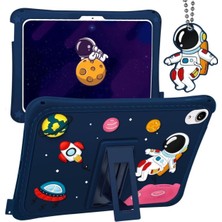 Fogy Apple Ipad 10 Nesil 10.9 Inç Case Kickstand Silikon Pc Astronot Tasarım Tablet Kapağı Kılıfı
