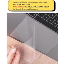 McStorey Macbook Pro Touchpad Trackpad Koruyucu Nano Jelatin A1708 A1706 A1989 A2159 ile Uyumlu Mat