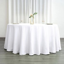 Zeren Home Düğün , Otel , Restoran , Parti Masası Için Büyük Yuvarlak Saten Masa Örtüsü