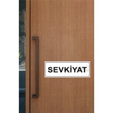 Atölye Çizgi Sevkiyat Yönlendirme Levhası 20 cm x 7 cm Beyaz Metal