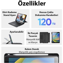 Ason Plus Dux Ducis iPad 7- 8-9 10.2  iPad Air3- iPad Pro 10.5(2017) Dk Series Kablosuz Bluetooth Klavye