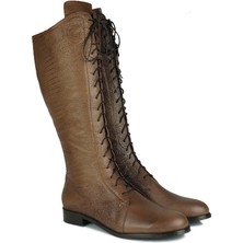 Fitbas 7142 242 Kadın Kahverengi Büyük & Küçük Numara Çizme