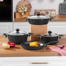 Taç Master Cook 7 Parça Granit Tencere Seti