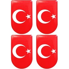 Bahadır Silahçılık Türk Bayrak Şarjör Altı Sticker ( 4 Adet )