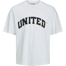 Jack & Jones Jorbrınk Studio Erkek Bisiklet Yaka Tişört Beyaz 12227718 M - Beyaz